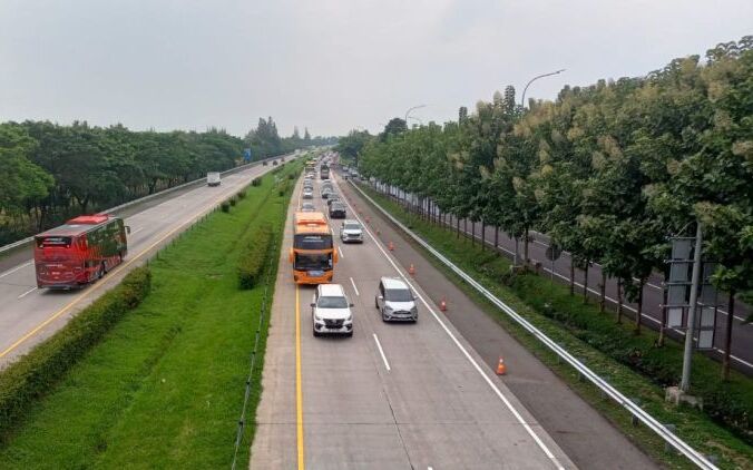 H1 Natal 2025, Arus Lalu Lintas Tol Cipali Menurun