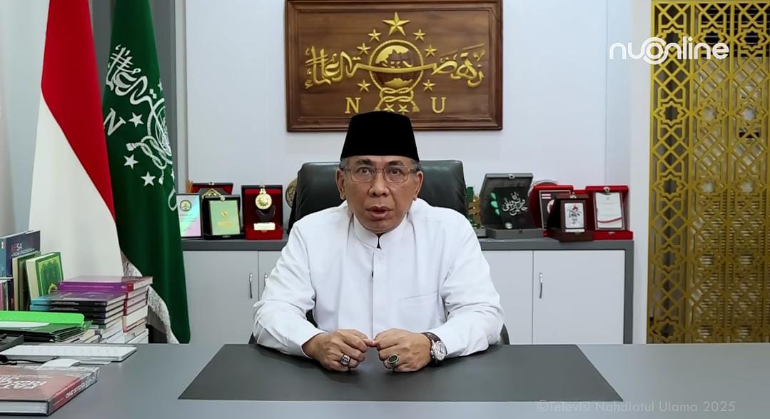 Ketua Umum Pengurus Besar Nahdlatul Ulama (PBNU) KH Yahya Cholil Staquf. Foto tangkapan layar YouTube @NUOnlineID
