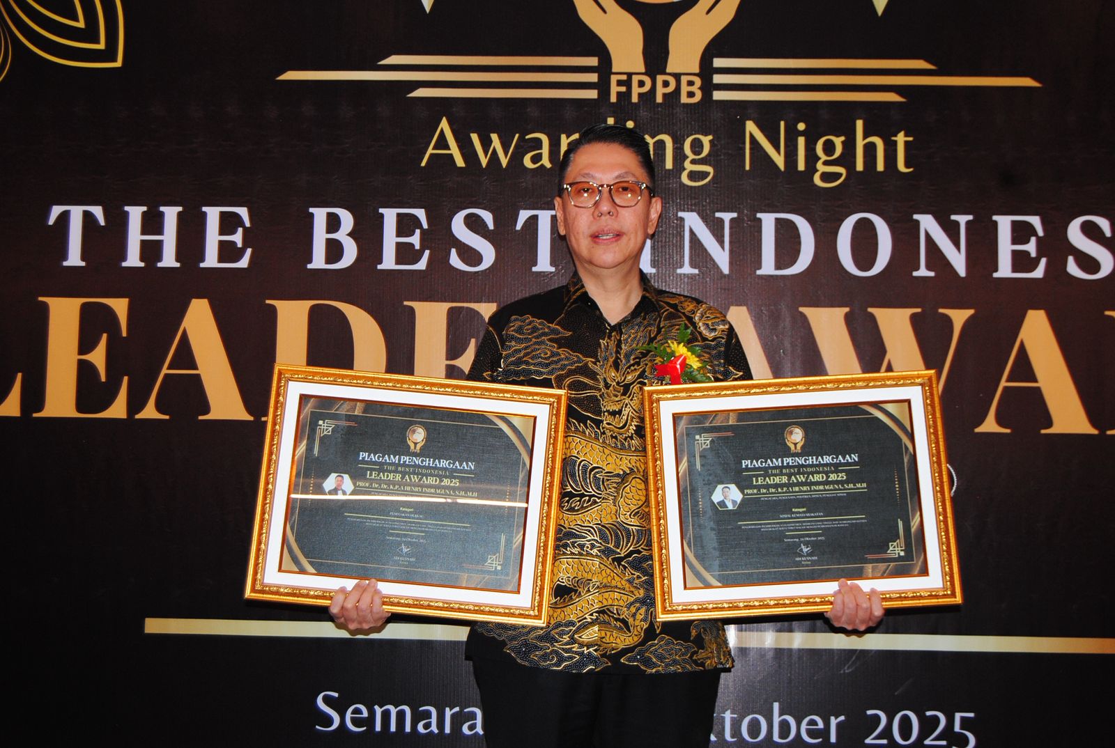 Henry Indraguna Raih Dua Penghargaan The Best Indonesia Leader Award 2025