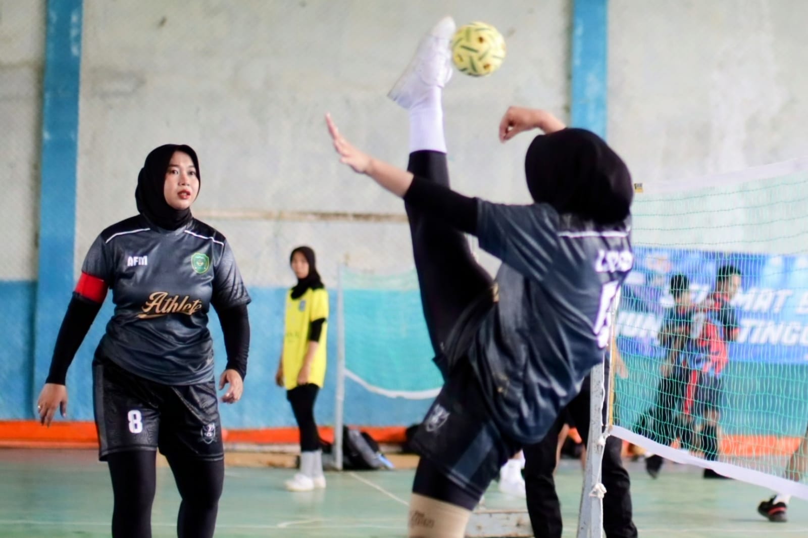 Tim Sepak Takraw Putri Tapin Raih Emas Double Event Team Porprov XII Kalsel
