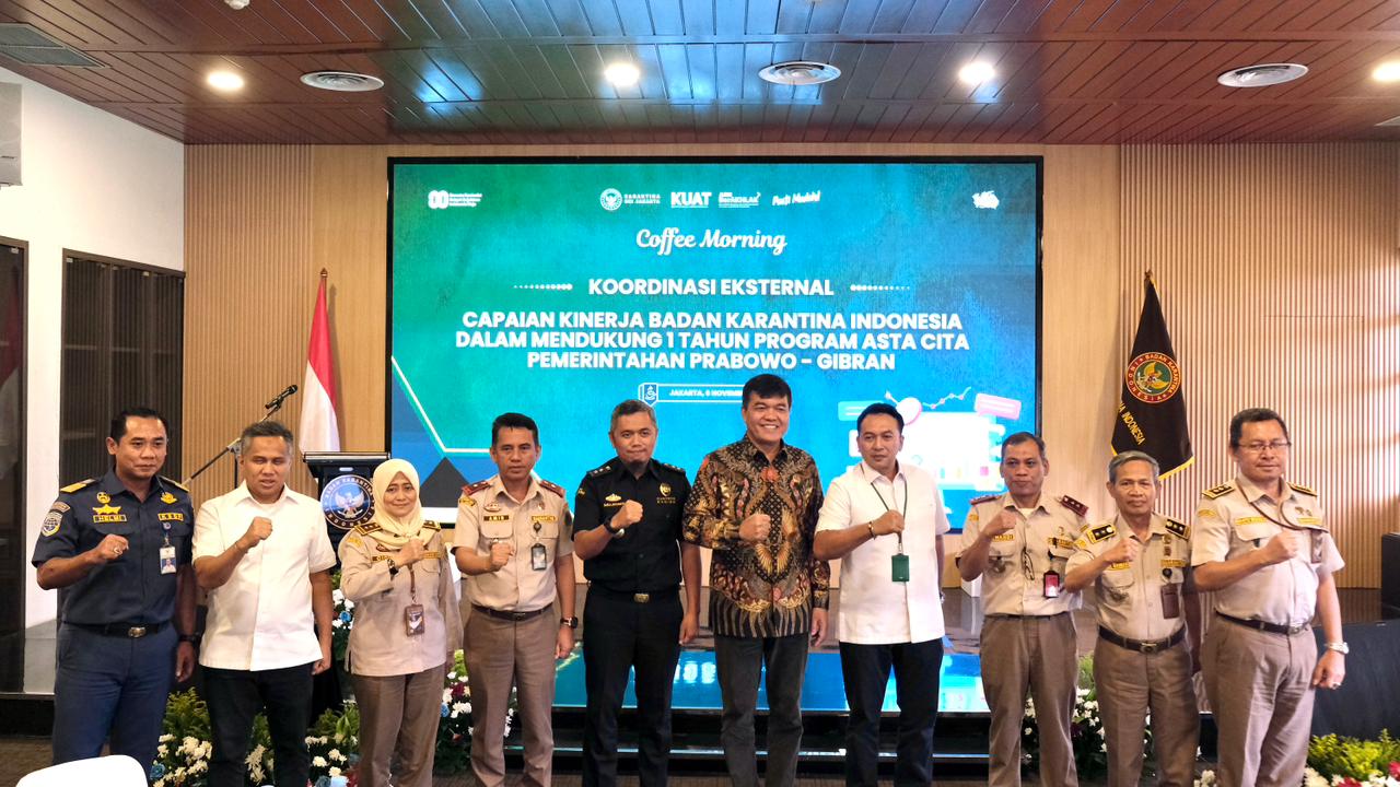 Ekspor Tembus Rp304 Triliun, Barantin Perkuat Ekonomi dan Pertahanan Non-militer