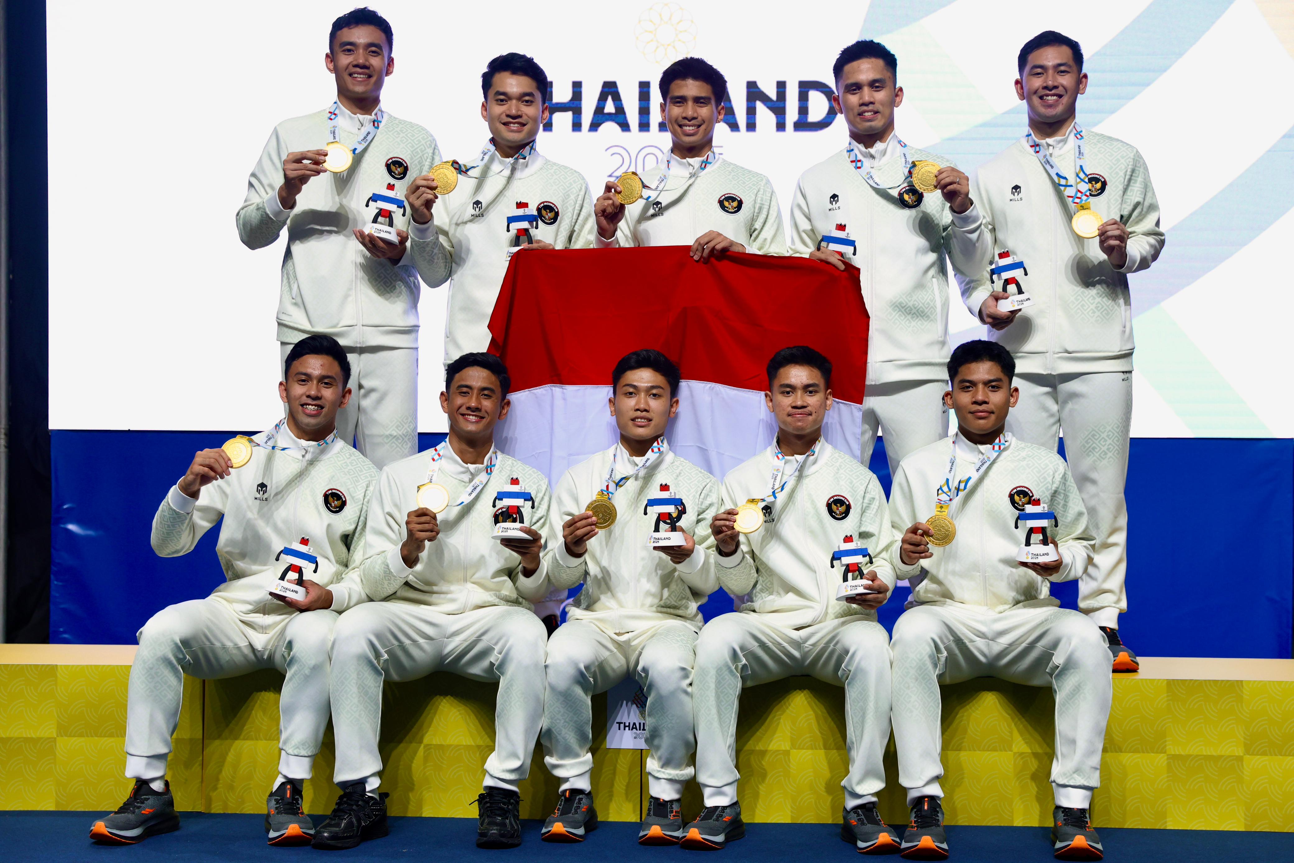 Indonesia Pertahankan Emas Beregu Putra Bulutangkis SEA Games di Thailand