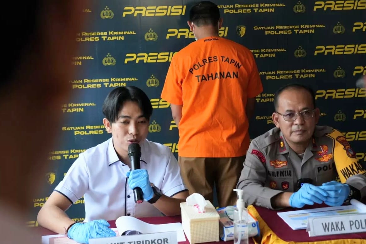 Polres Tapin Ungkap Kasus Korupsi Dana Desa