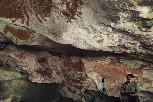 Seni Cadas Purba Berusia 67.800 Tahun Ditemukan di Sulteng