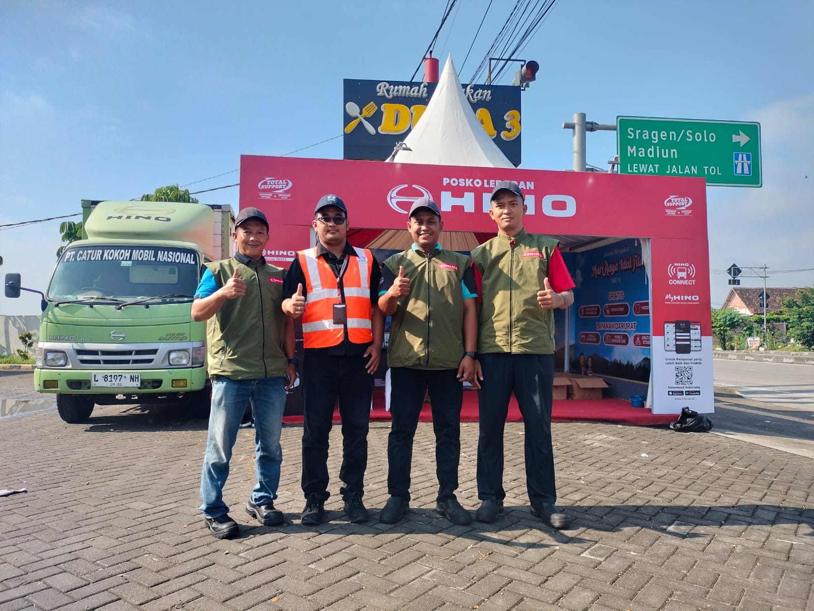 Posko Lebaran Hino 2026 Resmi Beroperasi, Siaga di Jalur Mudik Sumatra dan Jawa