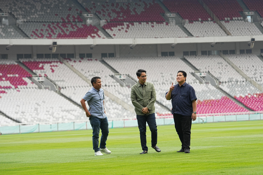 Jelang FIFA Series, Erick Thohir Soroti Rumput GBK