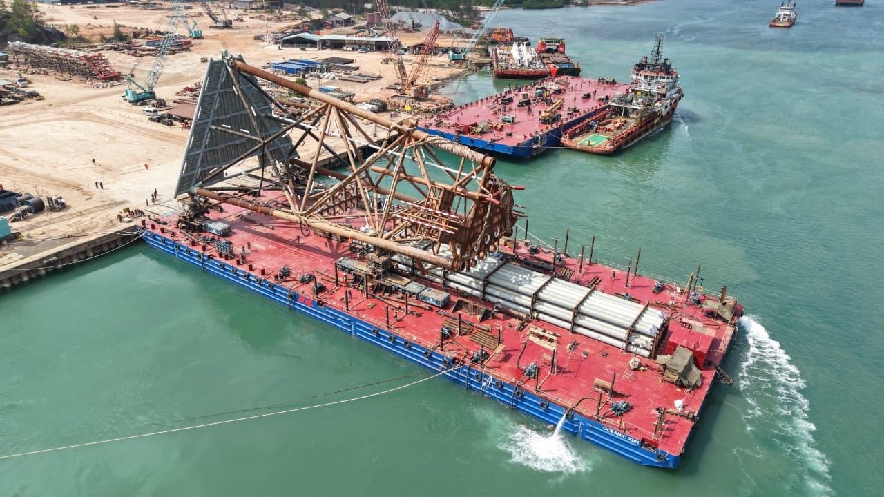 Proyek Manpatu PHM Melaju, Masuki Tahap Load Out dan Sail Away Jacket