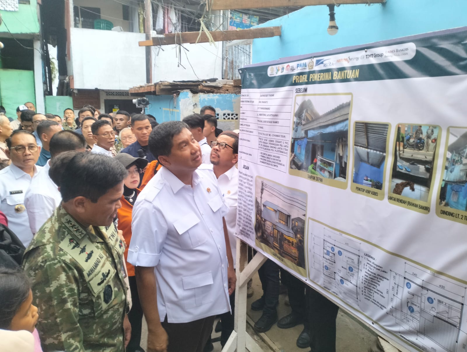 152 Rumah di Menteng Tenggulun Direnovasi Jadi Kampung Gotong Royong
