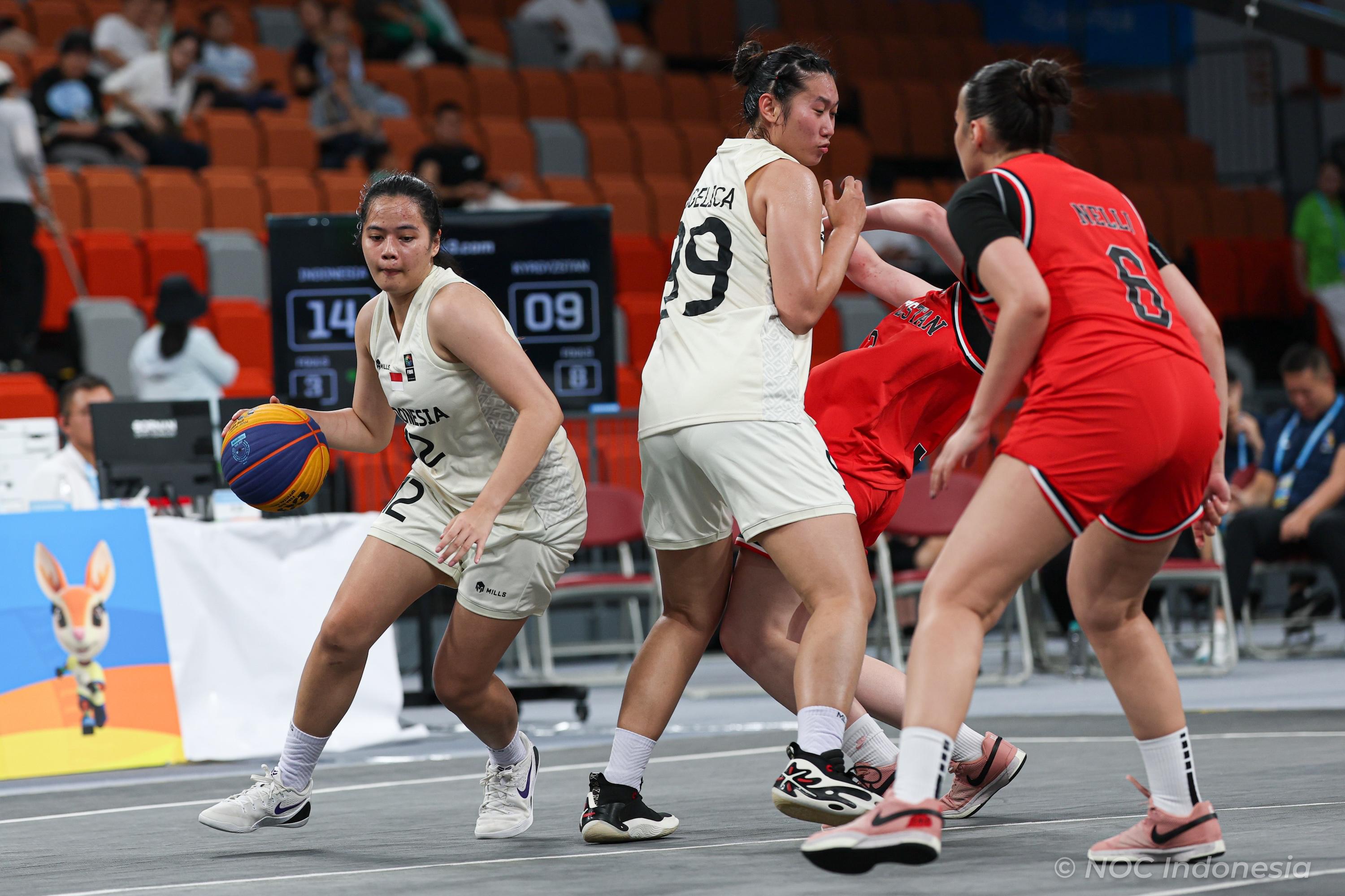 Tundukan Kirgistan, Timnas Basket 3x3 Putri Indonesia Jaga Peluang di ABG 2026