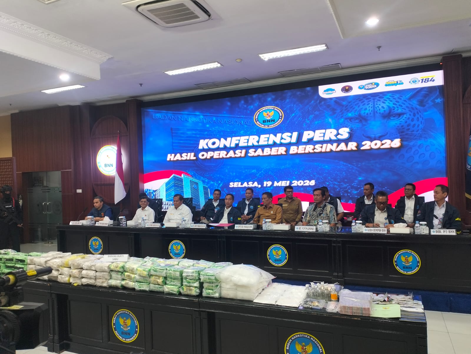 Jaringan Aceh–Bogor Dibongkar, BNN Sita 136,5 Kg Sabu dan Tangkap Oknum TNI