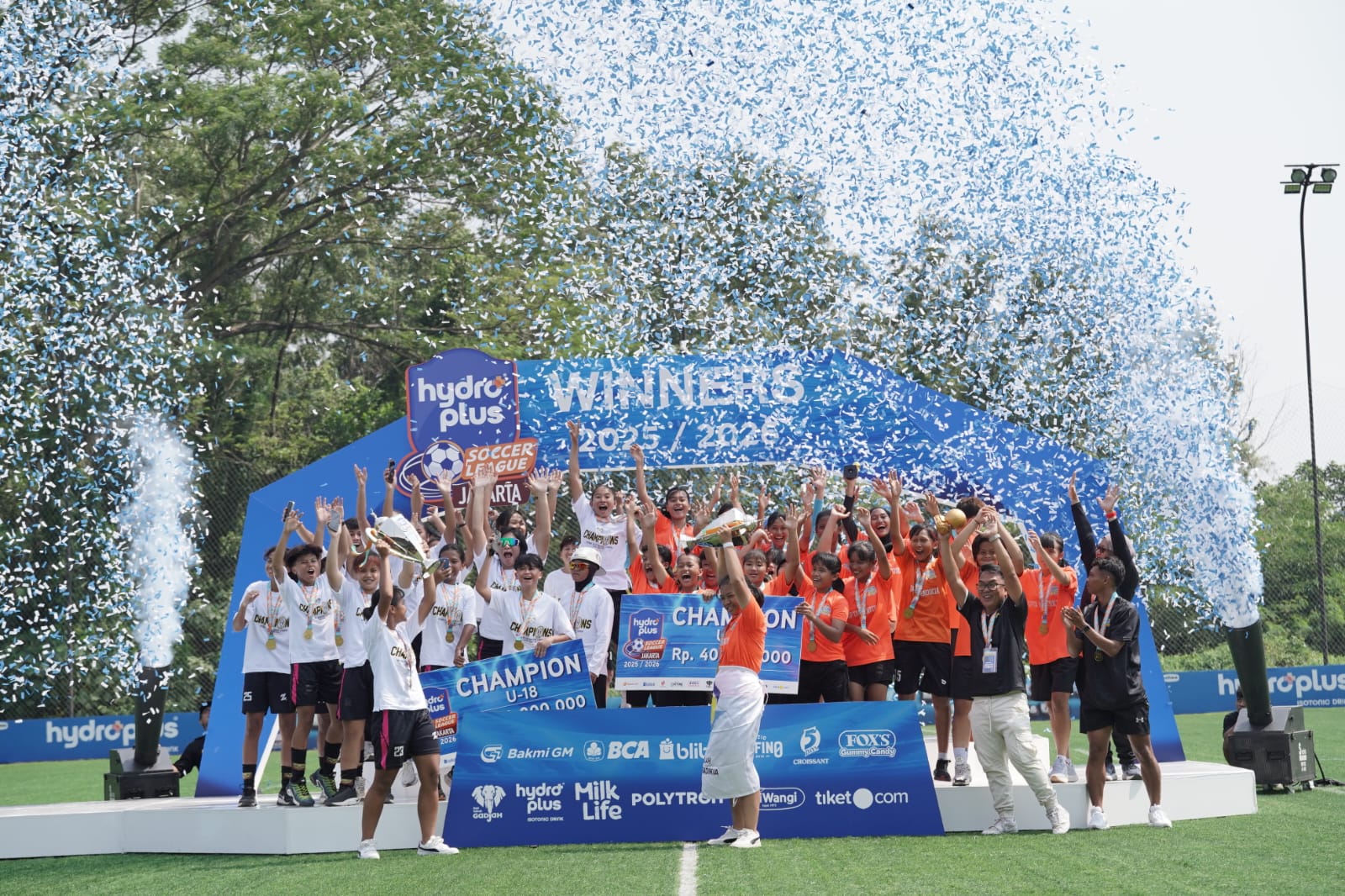 Cipta Cendikia dan Putri JP Jakarta Juara Hydroplus Soccer League Jakarta 2025/2026