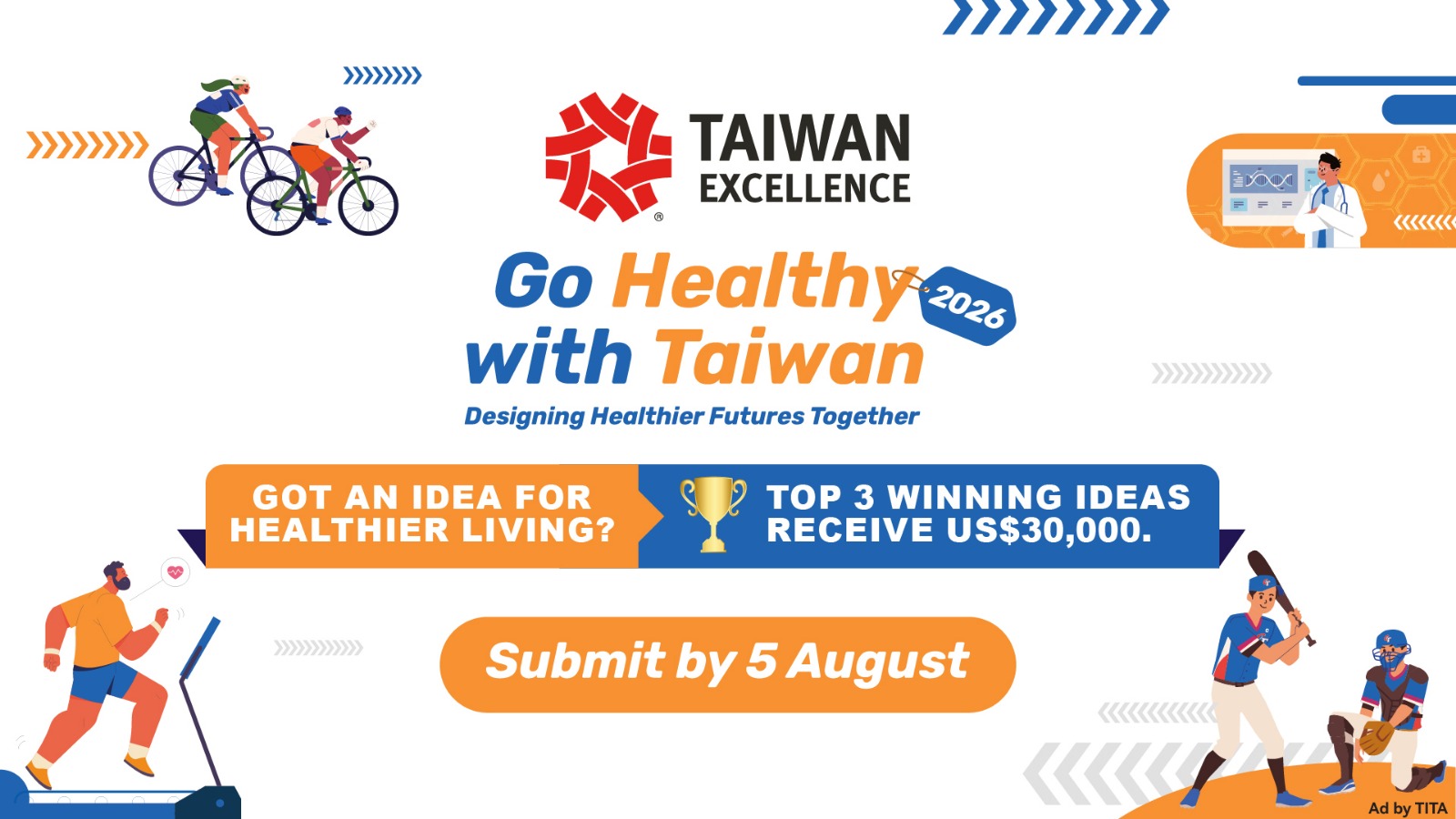 Go Healthy with Taiwan 2026 Buka Mentoring Global untuk 20 Inovator Terbaik