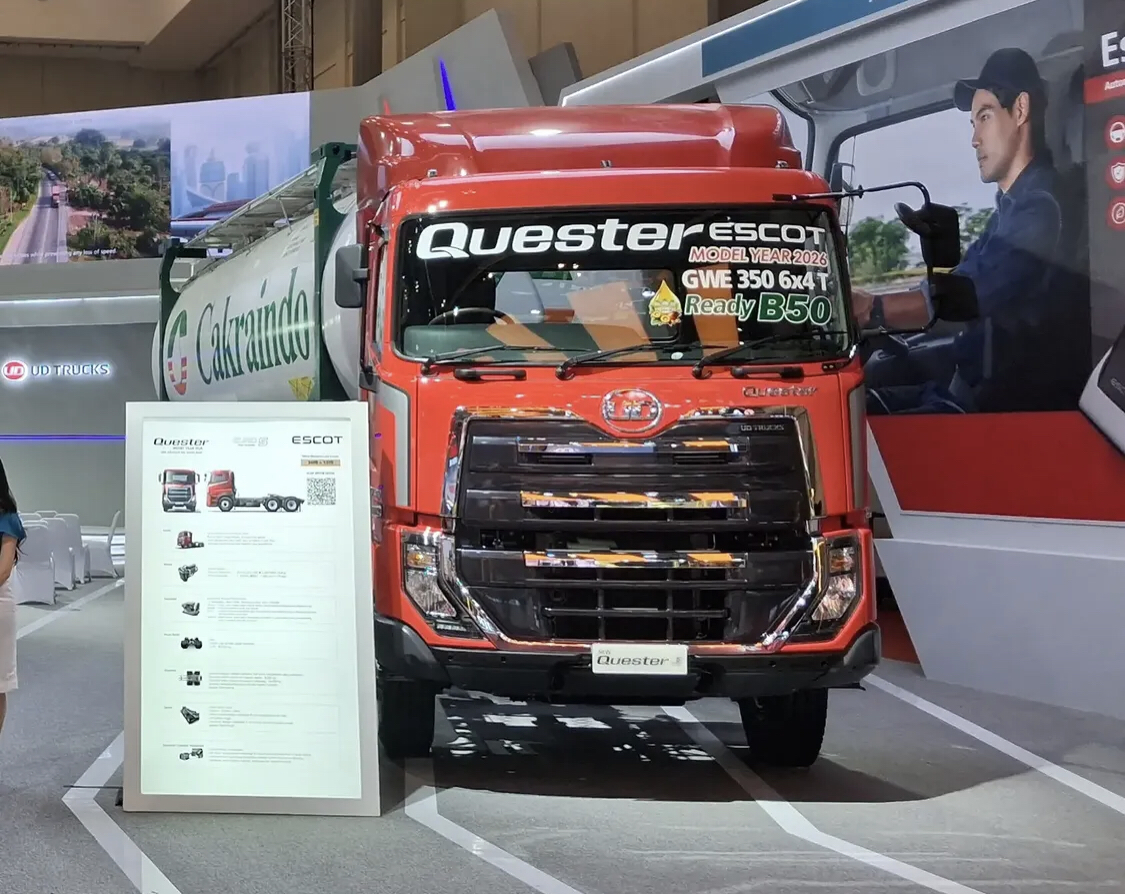 UD Trucks Luncurkan Quester Model Year 2026 di GIIAS 2026, Lebih Irit BBM dan Siap Biodiesel B50