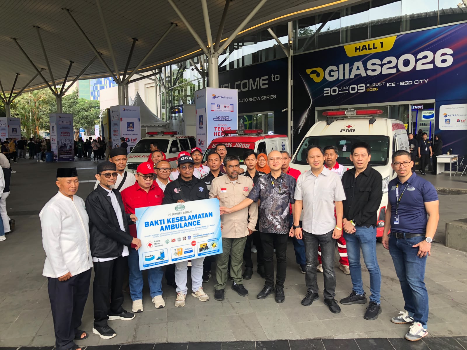 Sumber Berkat Beri Bantuan Komponen Otomotif untuk 150 Ambulans di GIIAS 2026, Bendix hingga Philips Terlibat