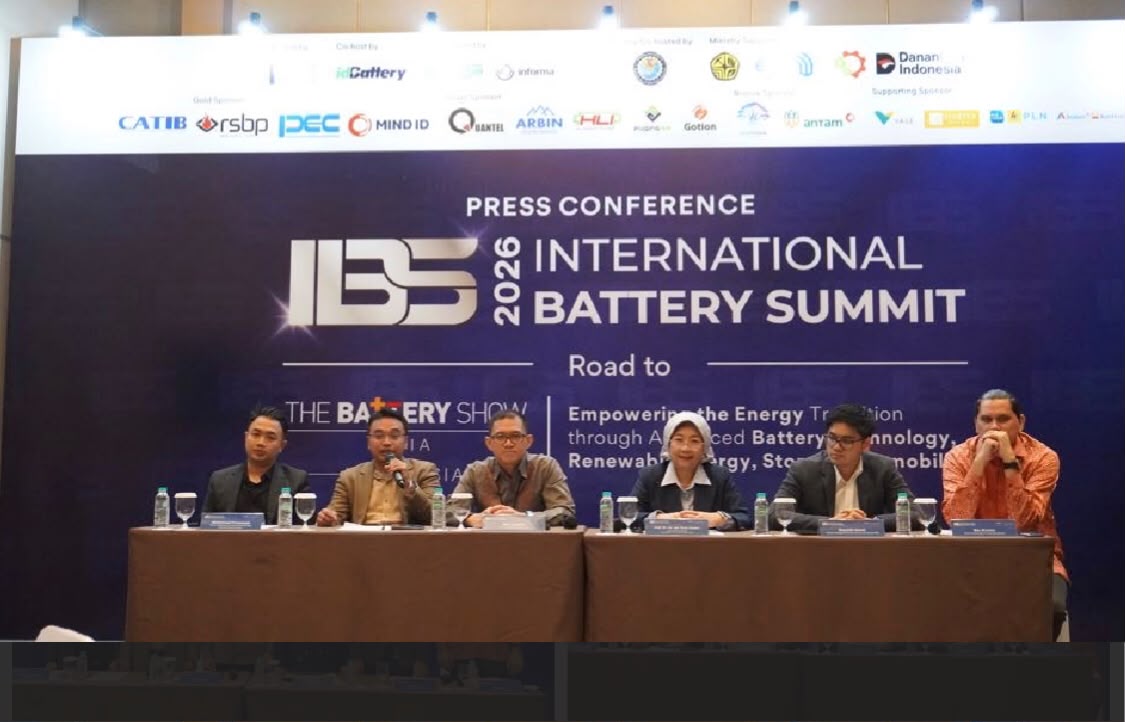 International Battery Summit 2026 Dorong Indonesia Jadi Hub Industri Baterai Global