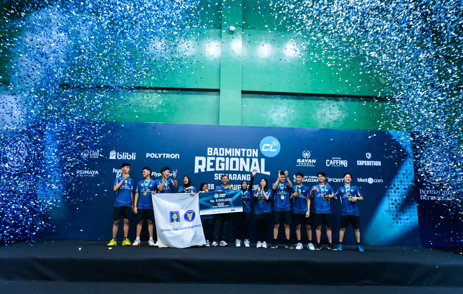 UII Juara Beregu, UNS Borong Tiga Gelar di Campus League Badminton Semarang
