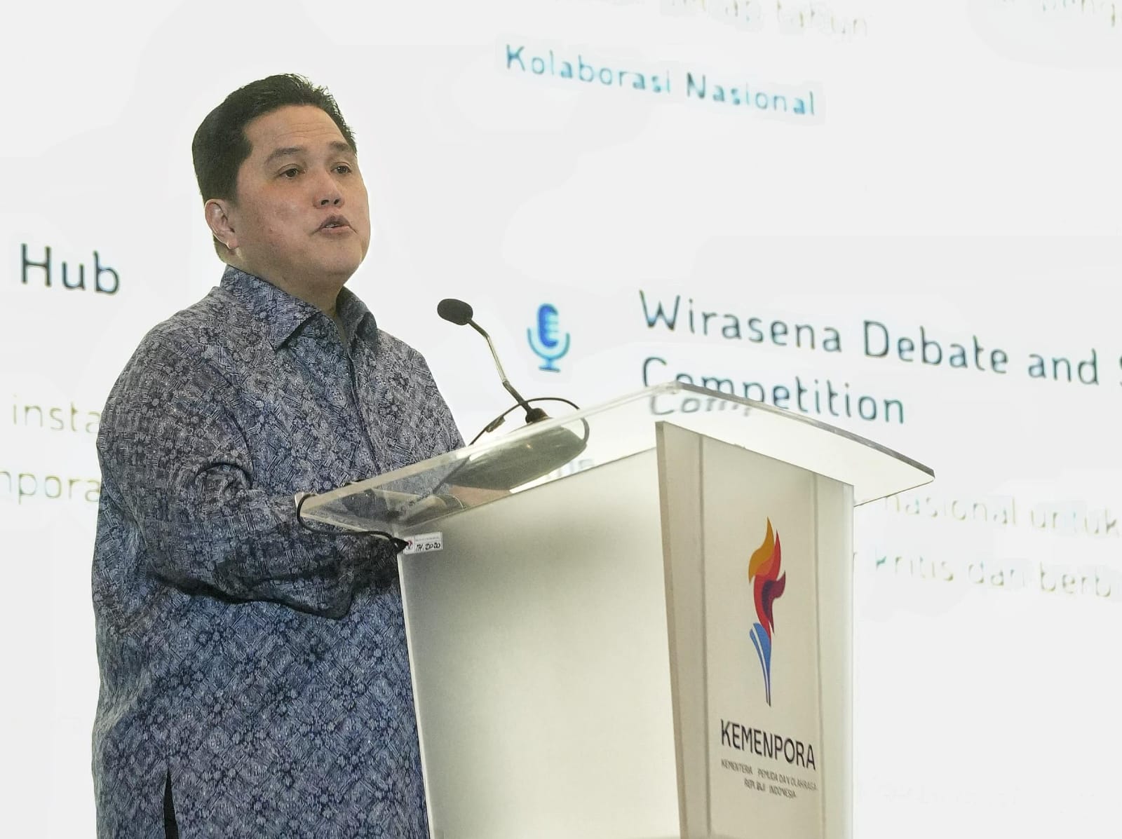 Menpora Erick Minta Daerah Jadikan Pemuda dan Olahraga Prioritas