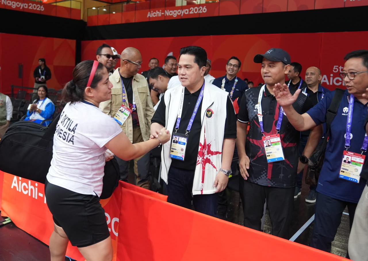 Indonesia Tembus Delapan Besar Asian Para Games 2026, Menpora Erick Apresiasi Kekompakan NPC dan CdM