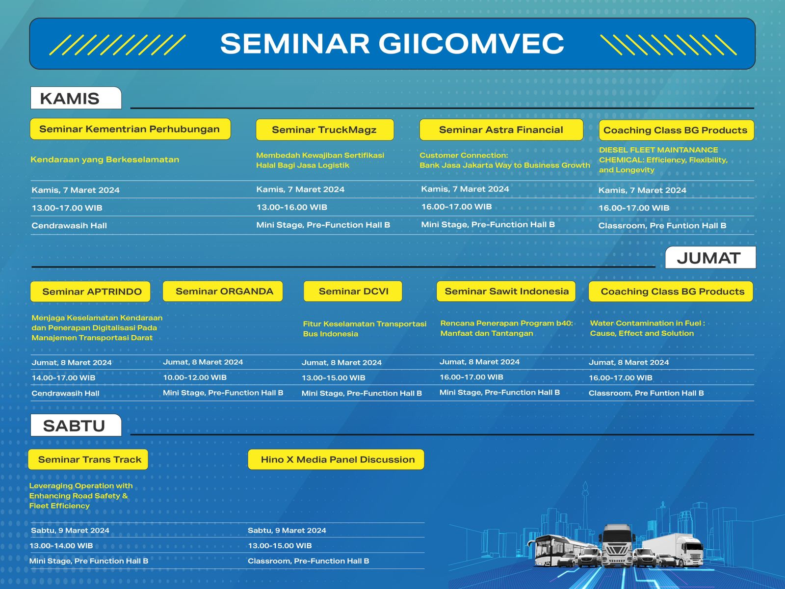 Jadwal program edukatid di GIICOMVEC 2024 - apakabar.co.id