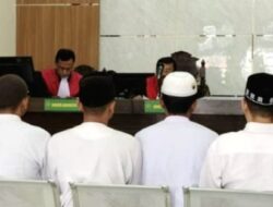 Tiga Terdakwa Pengedar Sabu Asal Aceh Divonis Seumur Hidup