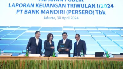 Tumbuh 19,1 Persen, Kredit Bank Mandiri Tembus Rp1.435 Triliun di Kuartal I 2024