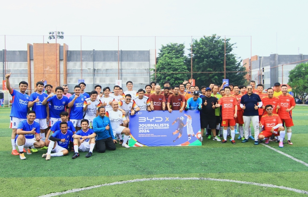 BYD mengadakan tuenamen mini soccer dengan mengajak tiga forum wartawan di Indonesia - apakabar.co.id