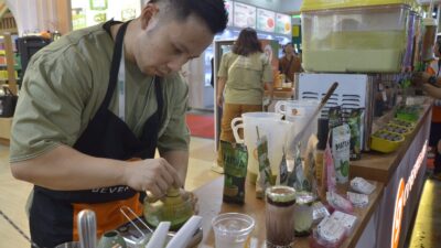 CY Beverages membawa minuman matcha di FHI 2024 - apakabar.co.id