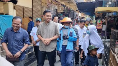 Blusukan di Pasar Depok, Gusti Bhre Bantah untuk Persiapan Pilkada Solo