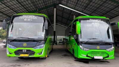 PO Puspa Jaya Lampung Tambah Armada Baru Hino GB BUS 150 L - apakabar.co.id