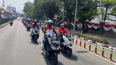 Wahana Ajak Komunitas Honda PCX Konvoi Merdeka Sembari Donasi ke Para Pahlawan