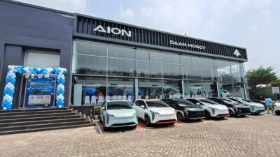 Produsen mobil listrik asal tiongkok, Aion membuka 10 diler baru sekaligus si wilayah Jabodetabek dan Bandung - apakabar.co.id