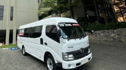 Tampilan Hino Bus 115 SDBL PRIMECAB L yang diboyong PT_ Raflesia Nusantara - i Hotel - apakabar.co.id