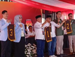 Nomor Urut Tiga Paslon Pilkada Cianjur Ditetapkan KPU