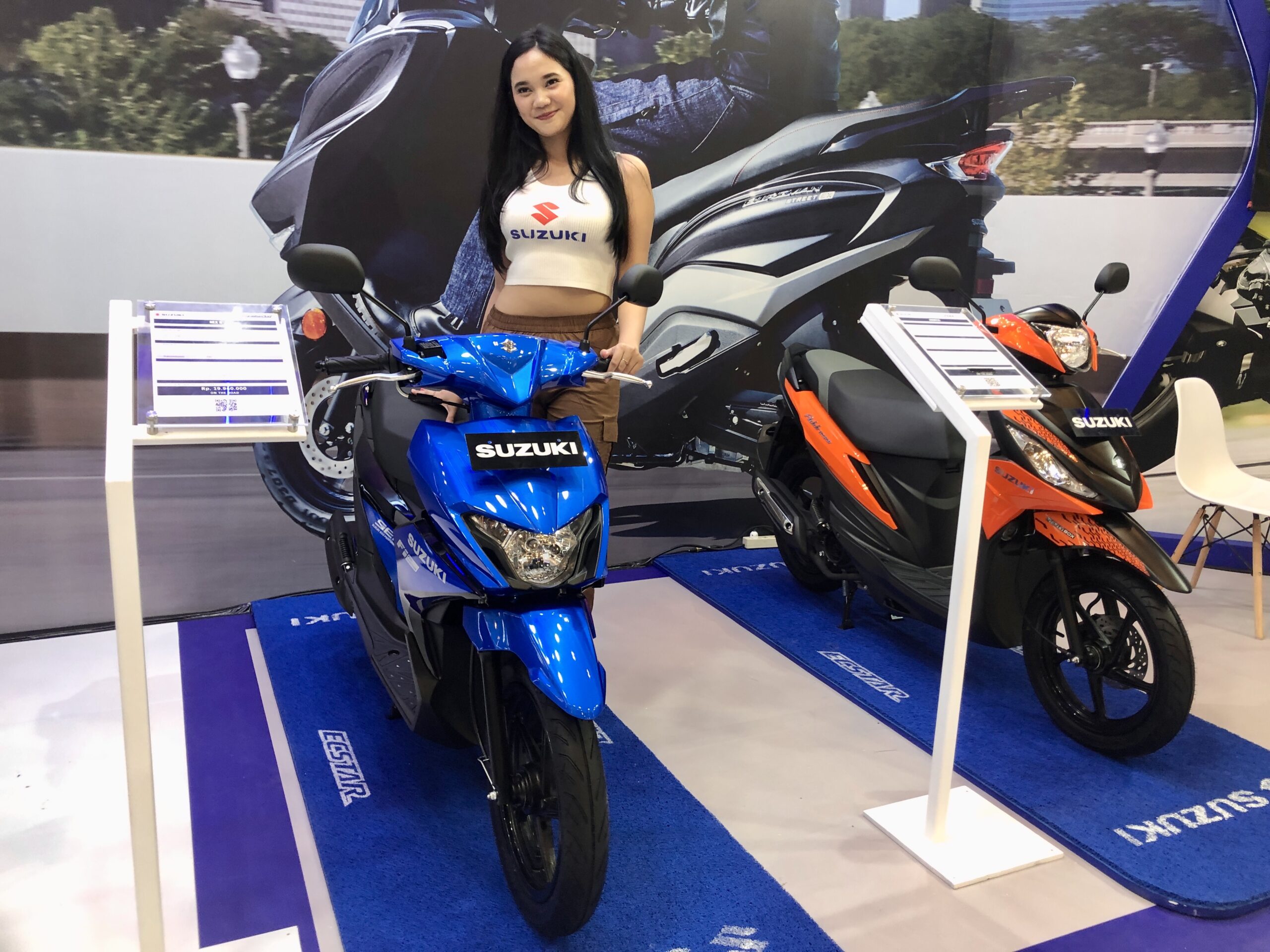 Suzuki membawa semua lini produk sepeda motor unggulannya di IMOS 2024 - apakabar.co.id