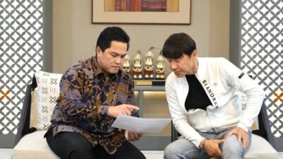 Timnas Indonesia Belum Juga Menang, Erick Thohir Peringatkan Shin Tae-yong 