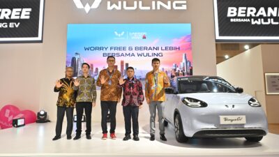 Apakabar.co.id - Jajaran manajemen di acara Press Conference Wuling MUF GJAW 2024