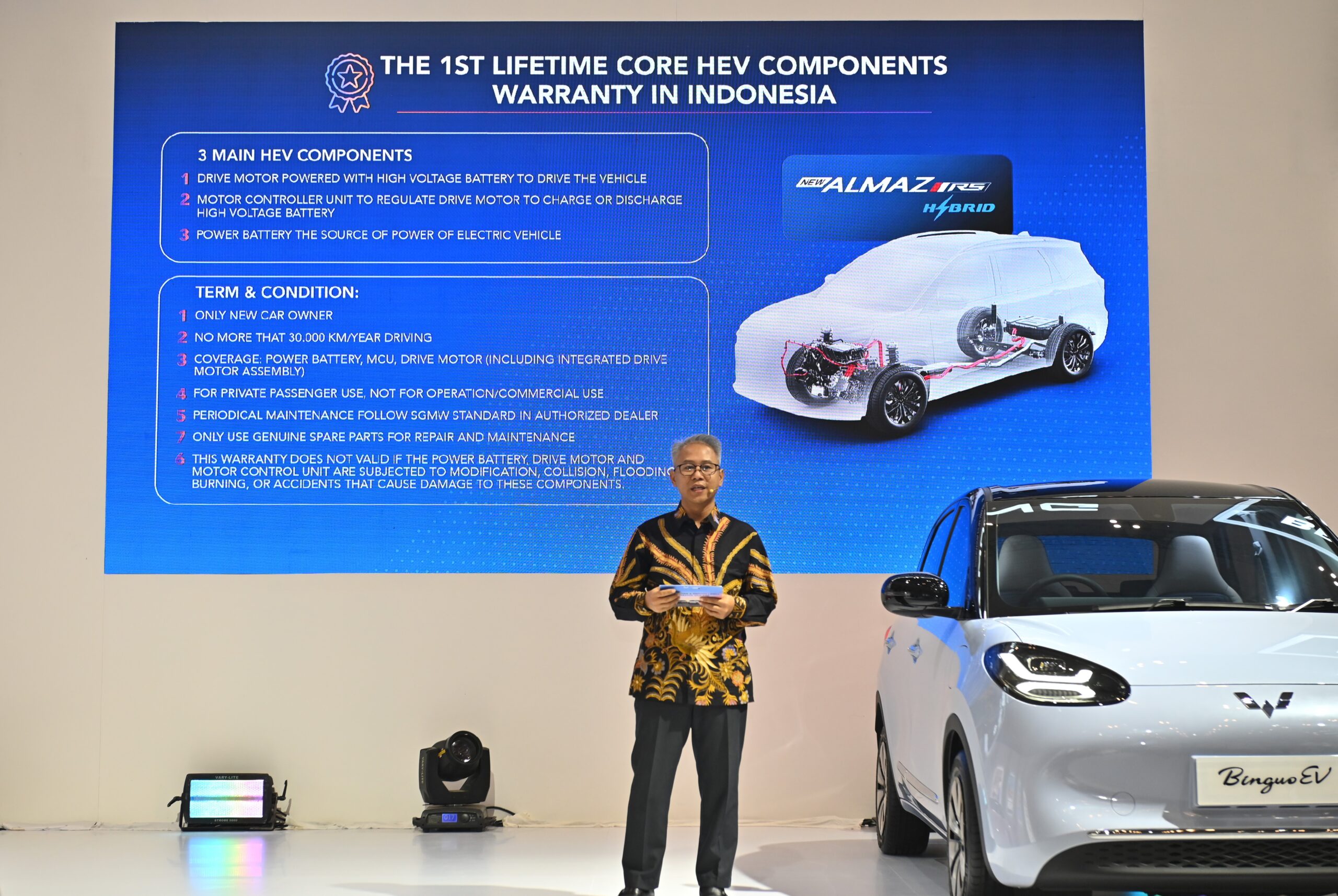 Garansi ini mencakup tiga komponen inti dalam teknologi hybrid, yaitu Drive Motor, Motor Controller Unit, dan Power Battery - apakabar.co.id