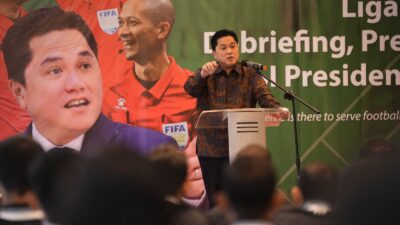 Perangi Mafia Bola, Erick Thohir Janji Wasit Liga 2 Bebas dari Intimidasi