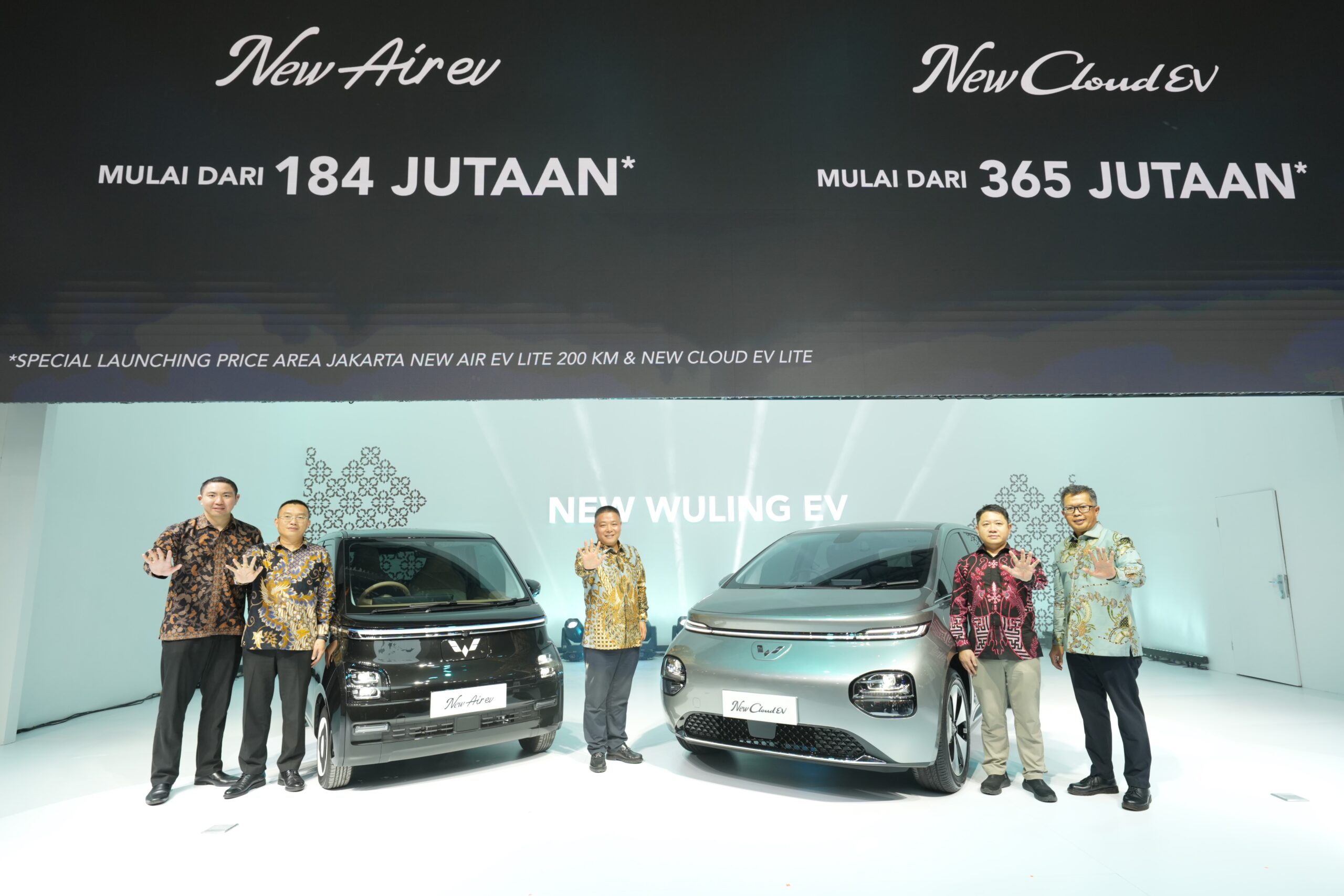 Wuling New Air ev dipasarkan mulai dari Rp184Jutaan, dan Wuling Cloud EV diniagakan mulai dari Rp365Jutaan (Spesial Launching Price area Jakarta) - apakabar.co.id