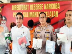 Polda Kalsel Bongkar Jaringan Fredy Miming, Sita 8,7 Kg Sabu