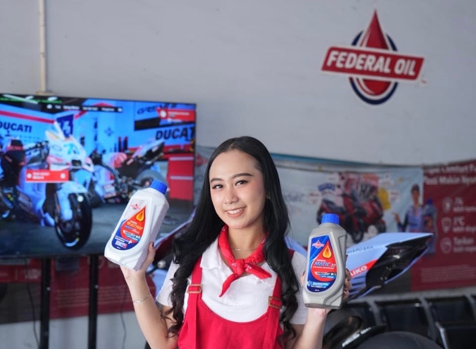 Federal Oil Center menawarkan program undian berhadiah nonton langsung tim Gresini Racing di MotoGP 2025 - apakabar.co.id