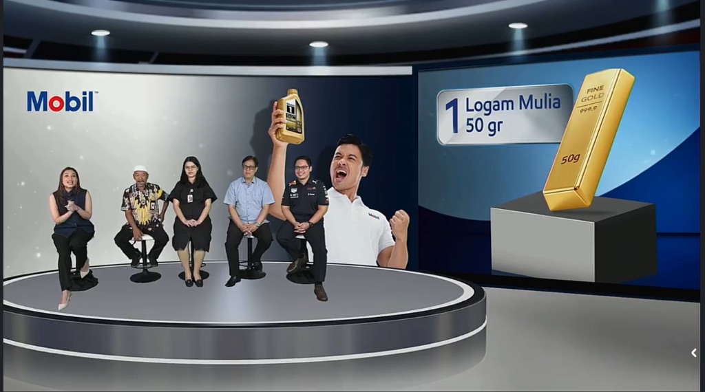Mobil Lubricants undi dan bagikan haidah puluhan logam mulia kepasa konsumen beruntung - apakabar.co.id