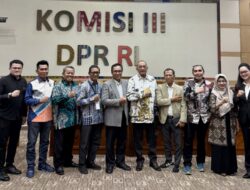 Peradin DKI Jakarta Audiensi Bareng Komisi III DPR: Soroti Isu Hukum, Reformasi Profesi Advokat dan KUHAP